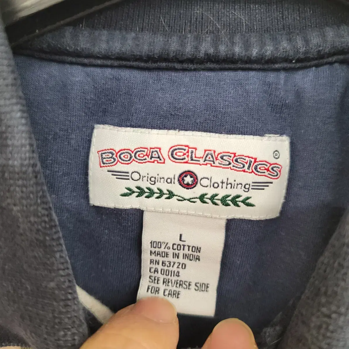 [105/XL] BOCA CLASSICS 패턴 반팔 카라티 팝니다.