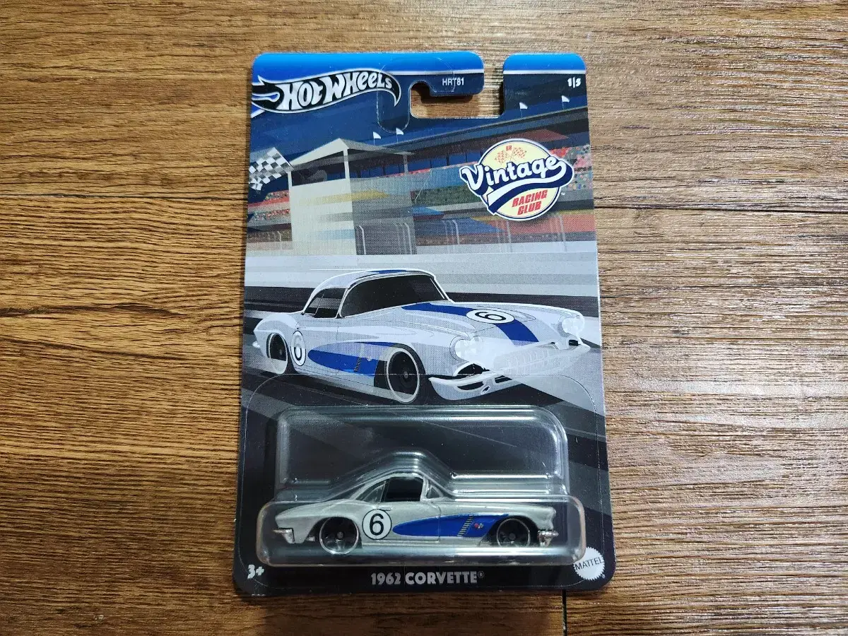 Hot Wheels zu zu zu Vintage Racing 1962 Corvette Minicar Die-Cast