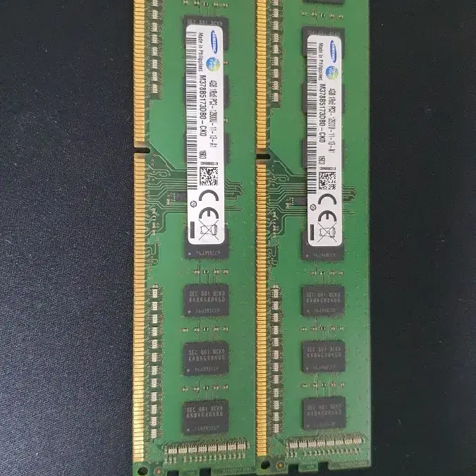 삼성 램 ram 4GB PC3 12800u 2개