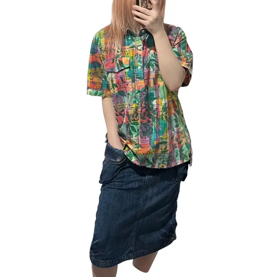 Engineered Garment Flower Short Sleeve Karati