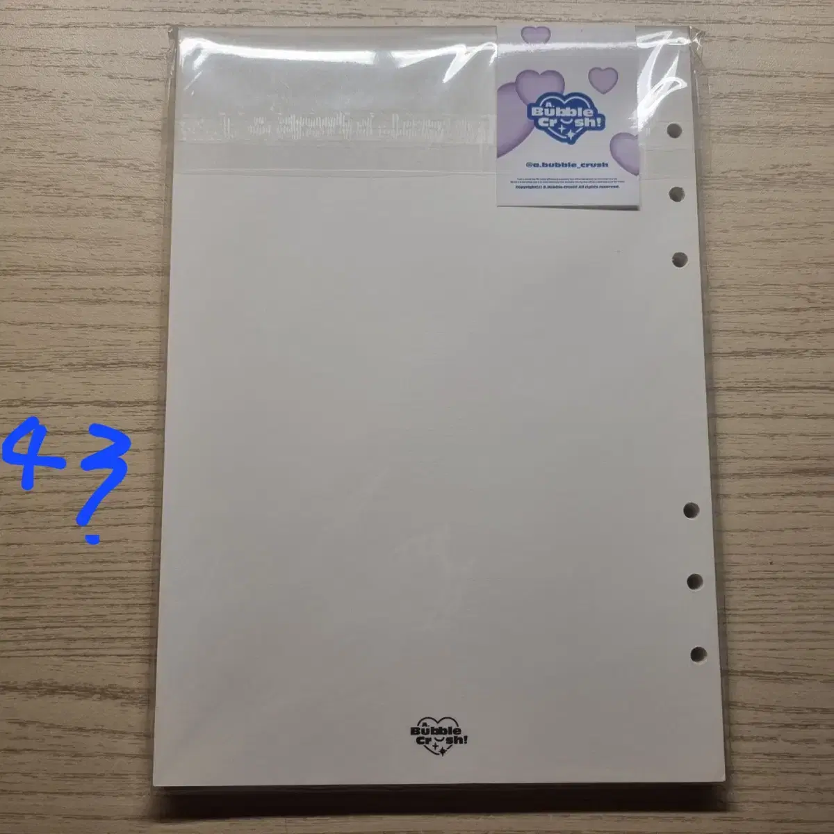 5-Ball Diary Inner Paper