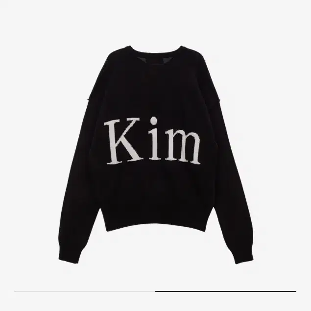 Matin Kim마뗑킴Big Logo Knit Pullover Black