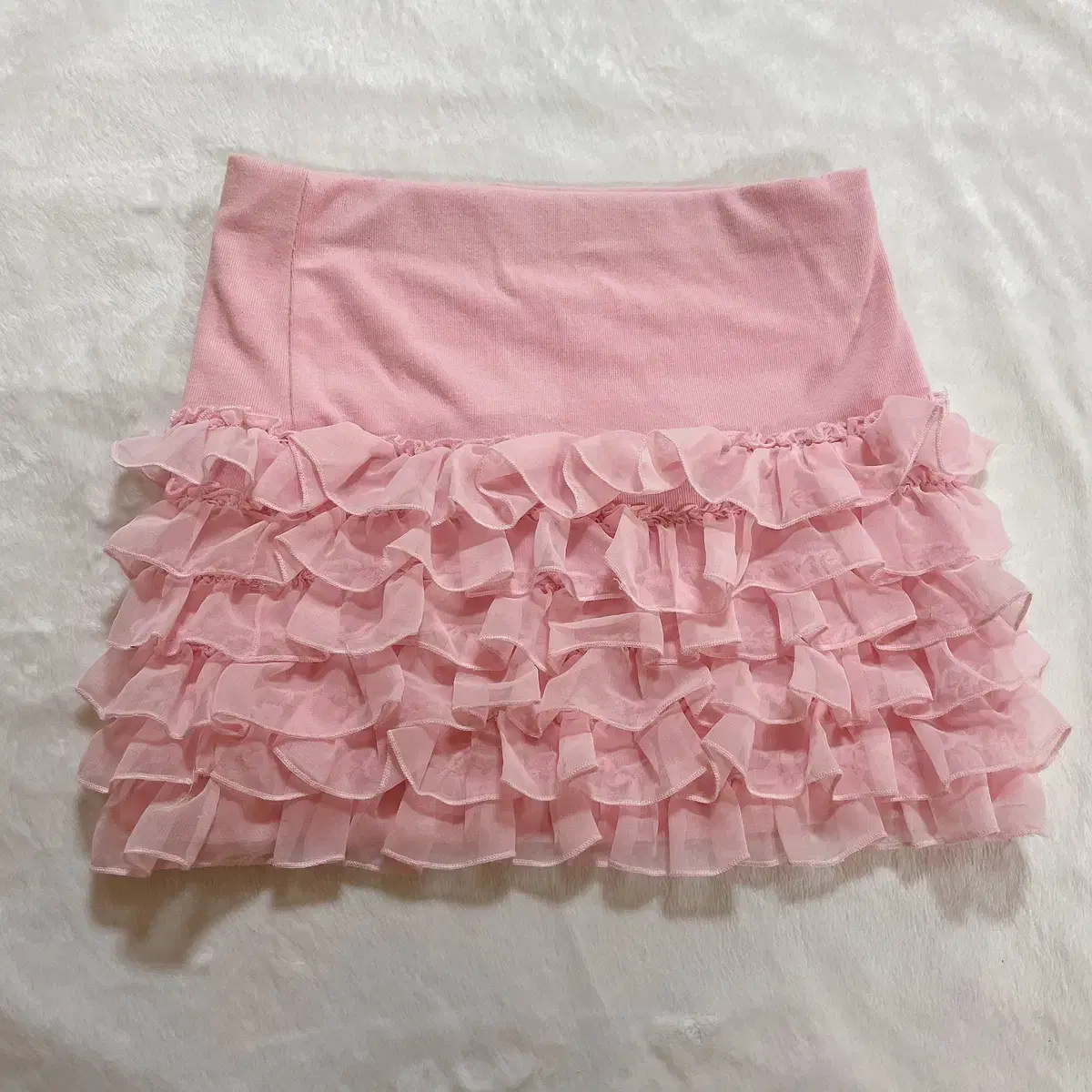 Pink cherry blossom can-can skirt