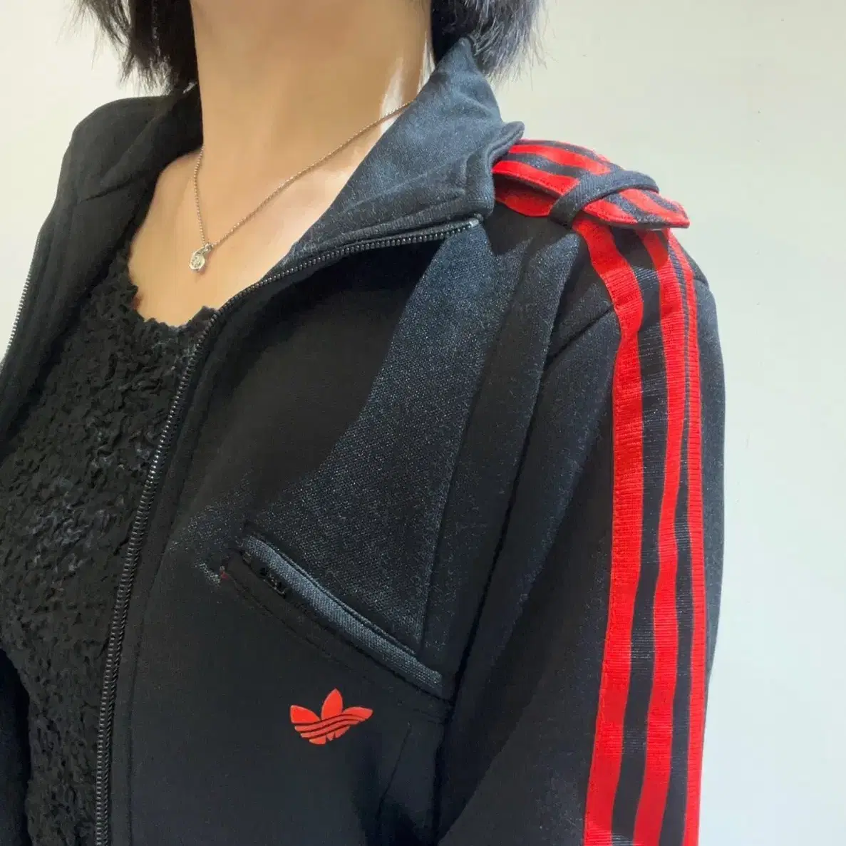 Adidas 팀 트레포일 트랙탑 져지