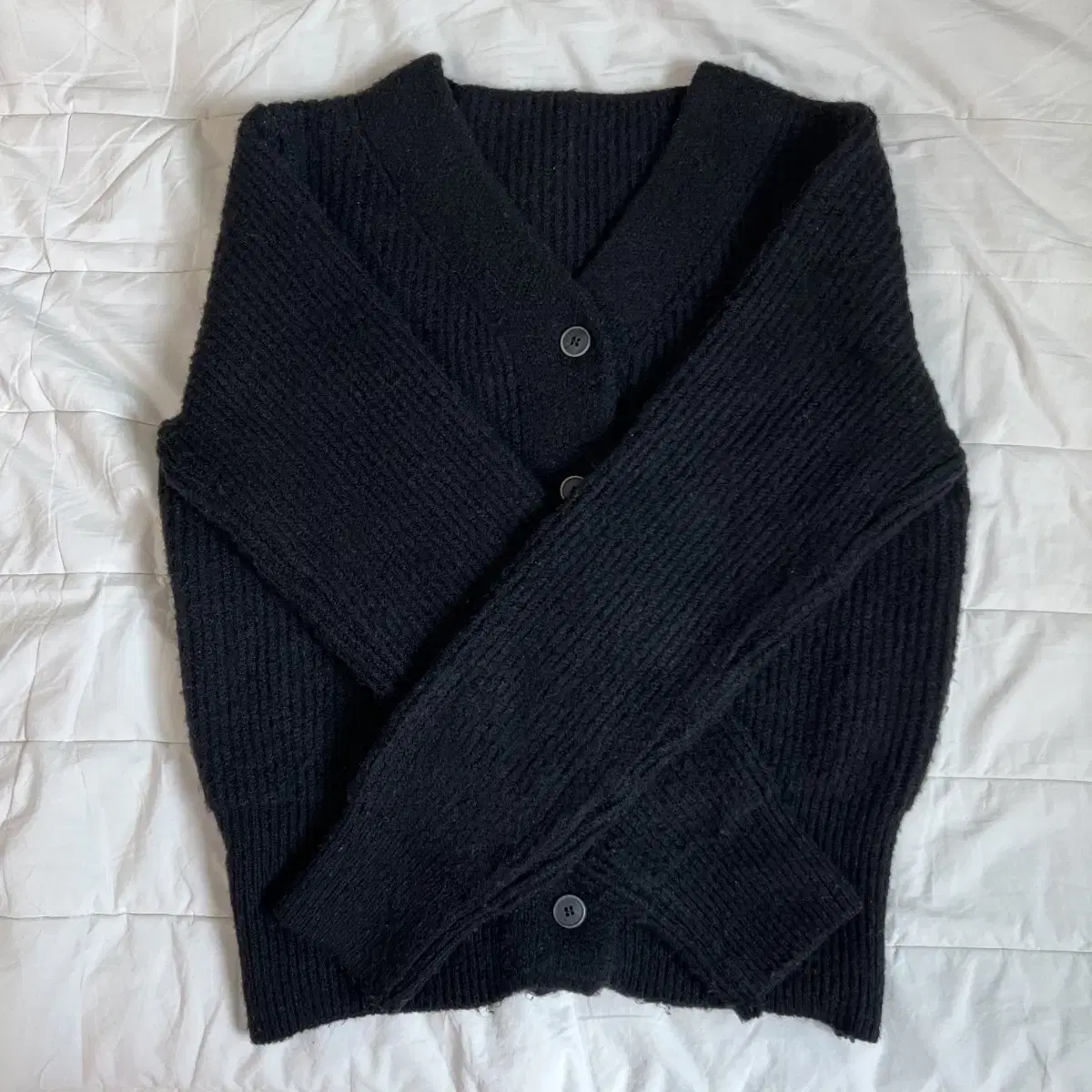 Black sweater cardigan