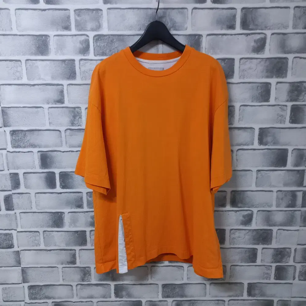 5-12/Solid Homme Overfit Orange T-shirt Men