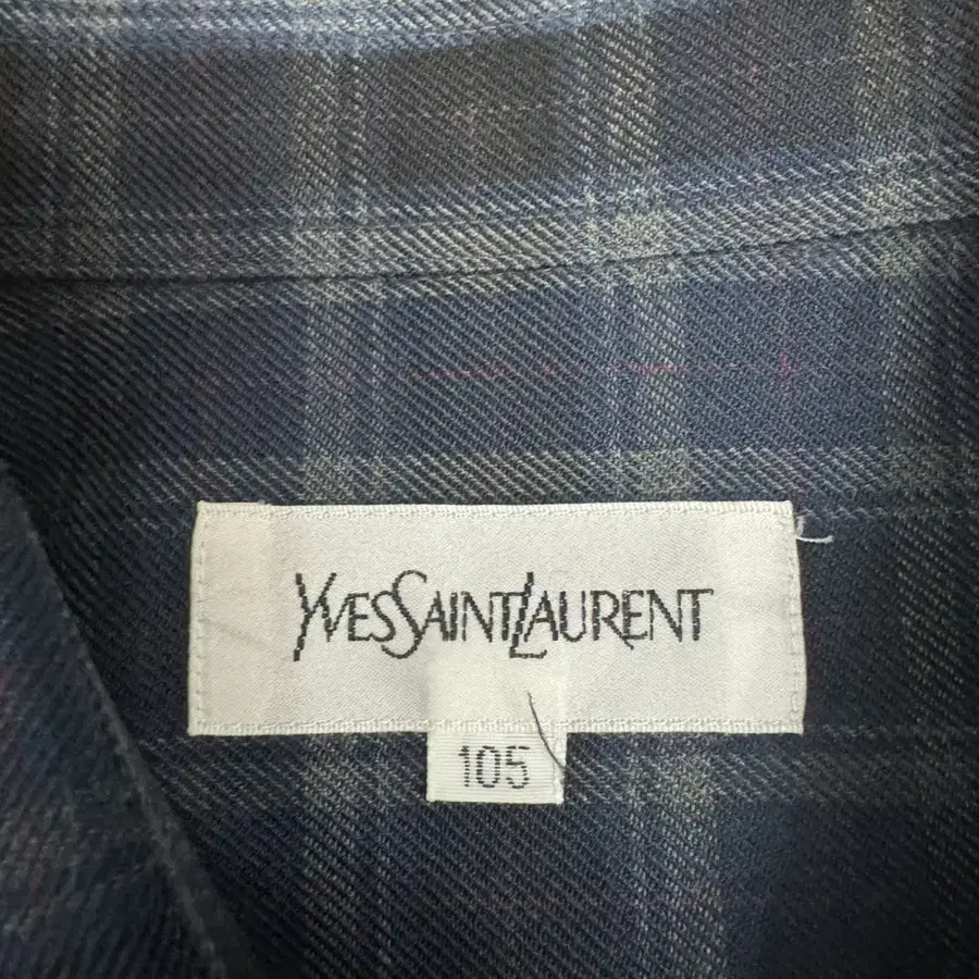 YSL 입생로랑 체크셔츠 105 사이즈