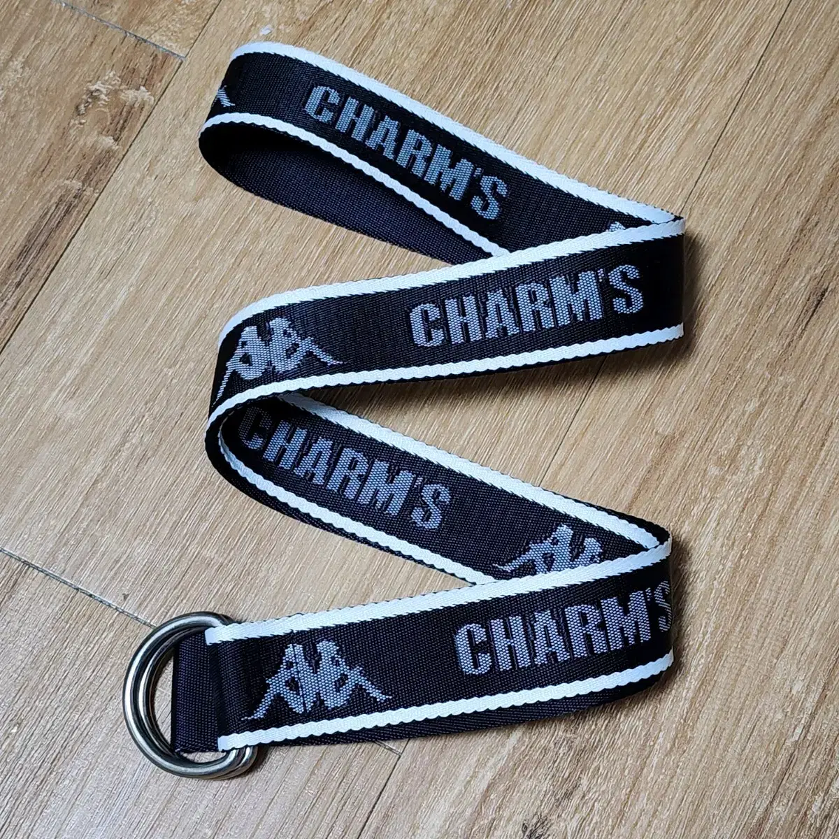 charms 참스 kappa 카파 블랙 D링 벨트