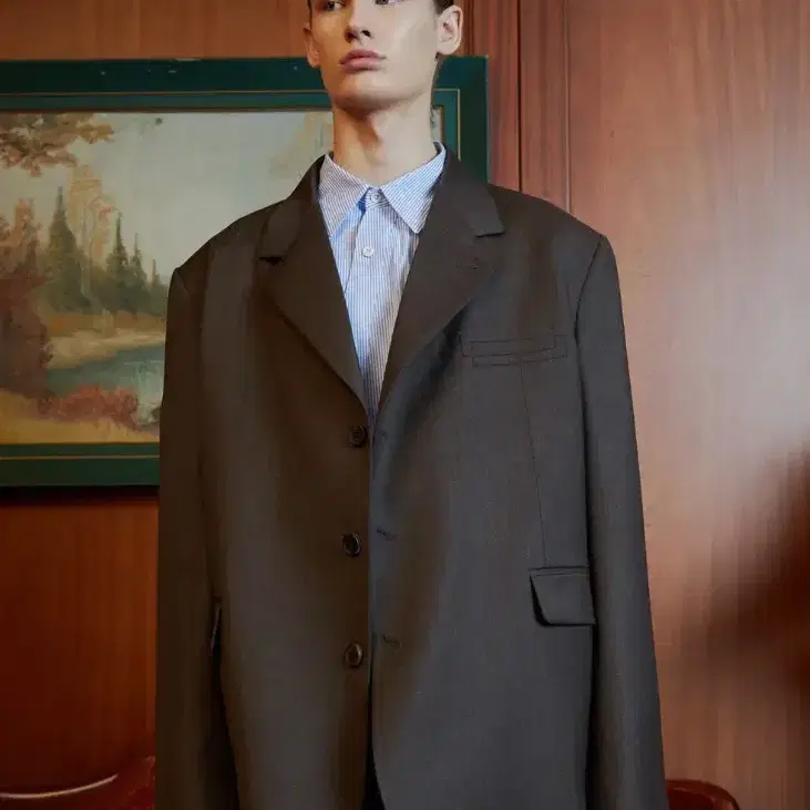 STU OFFICE 3button blazer m사이즈