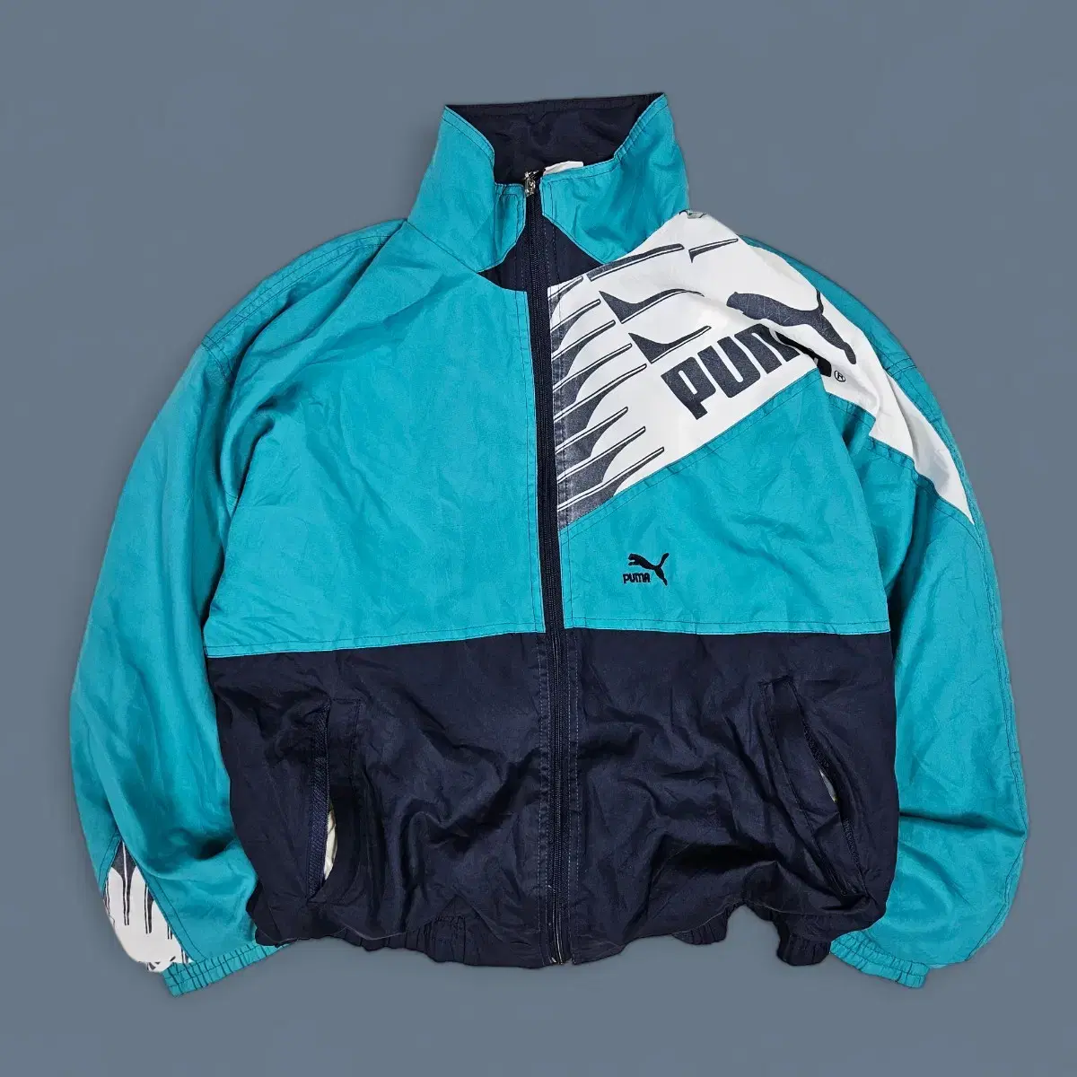 80s PUMA PUMA Old School Windbreaker Jacket B27