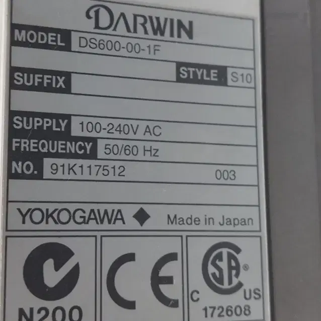 Yokogawa DS600-00-1F , DU100-32  요코가와