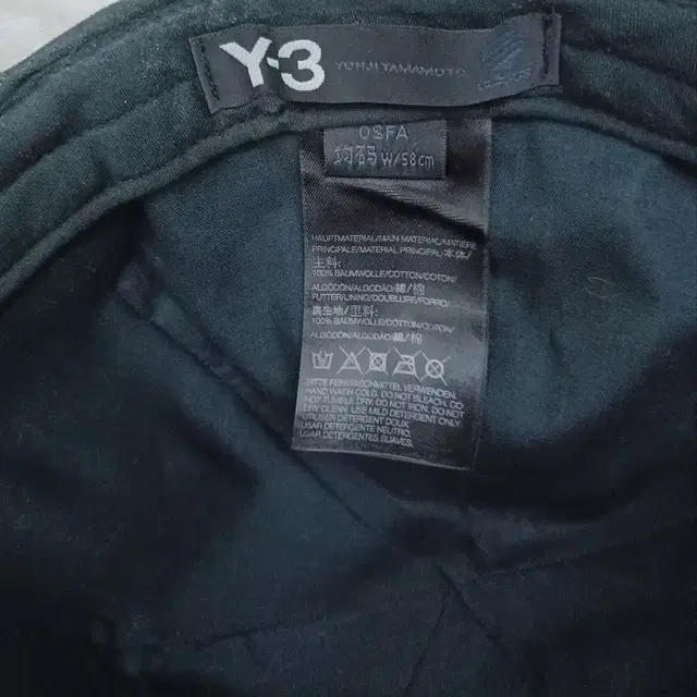 Y-3 로고캡