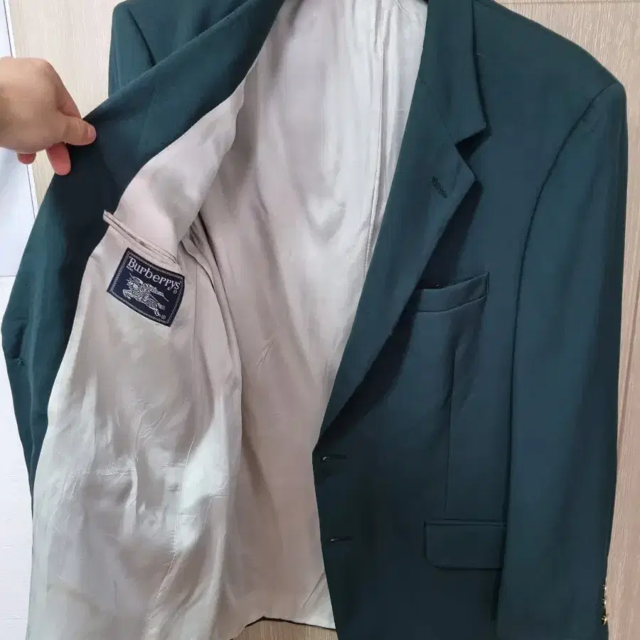 버버리 프로섬 그린 청록 금장 자켓 L~Xl 사이즈