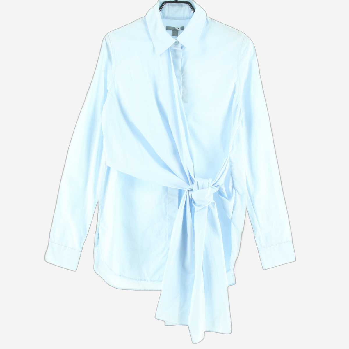 (New)[32]Course bloo Knotted Drape Longshirt (SW85)