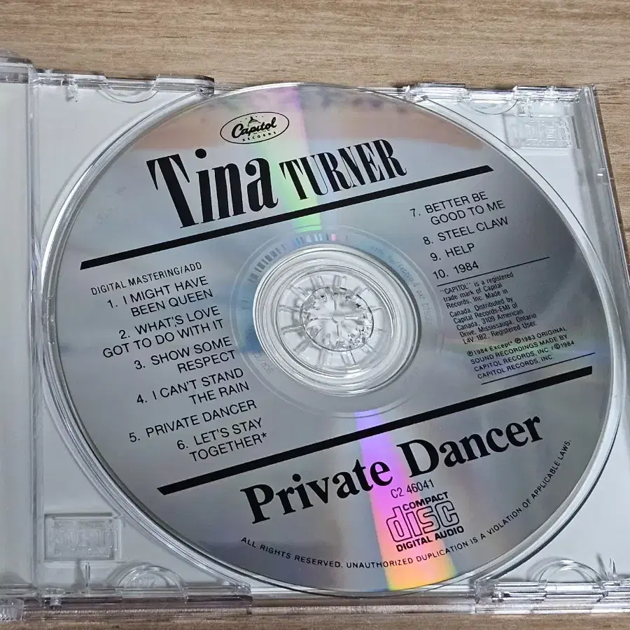 Tina Turner - Private Dancer  (수입CD)