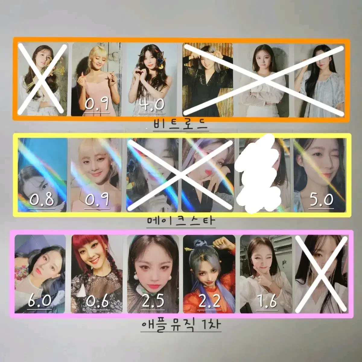 Idle ivanization miyeon minnie soojin soyeon yuqi shuhua unreleased photocard photocard