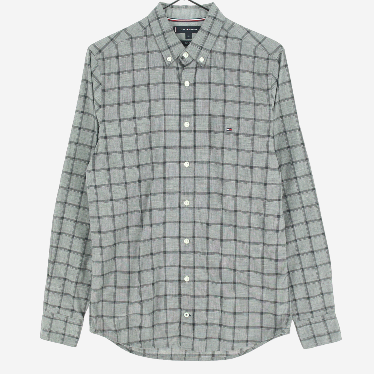 [XS]Tommy Hilfiger Gray Check Shirt(SW72)