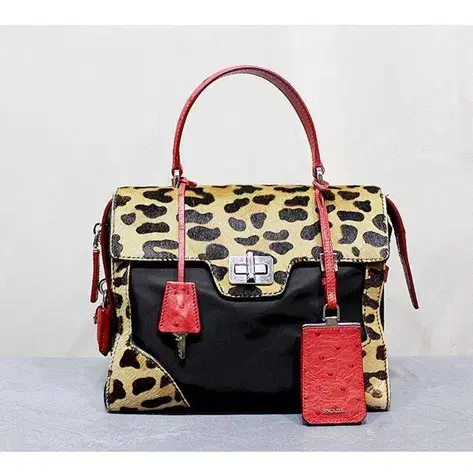 [중고명품다올해운대점] prada song chi leopard two way bag