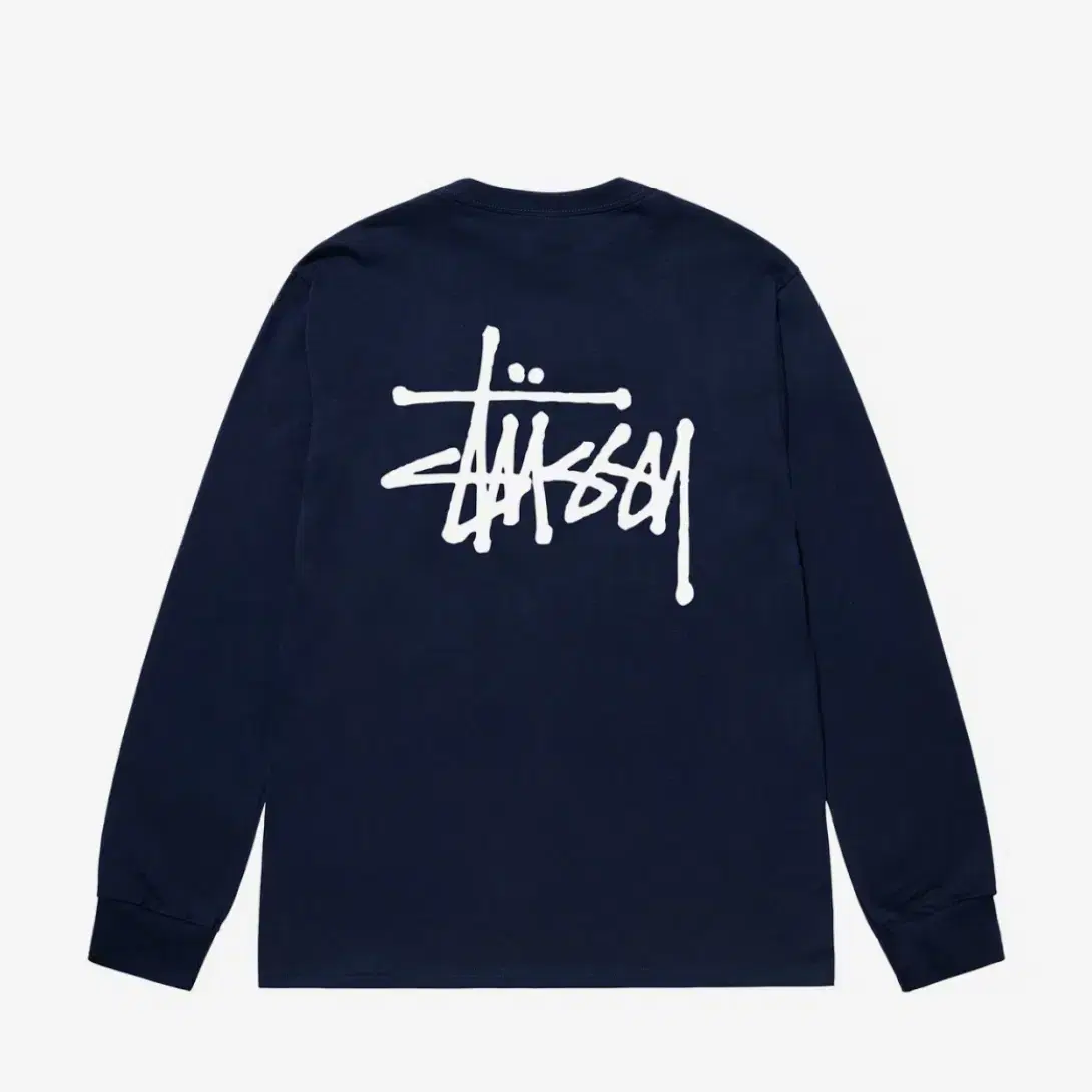 Stussy stock LS T-Shirt 스투시 스톡 LS 네이비 S