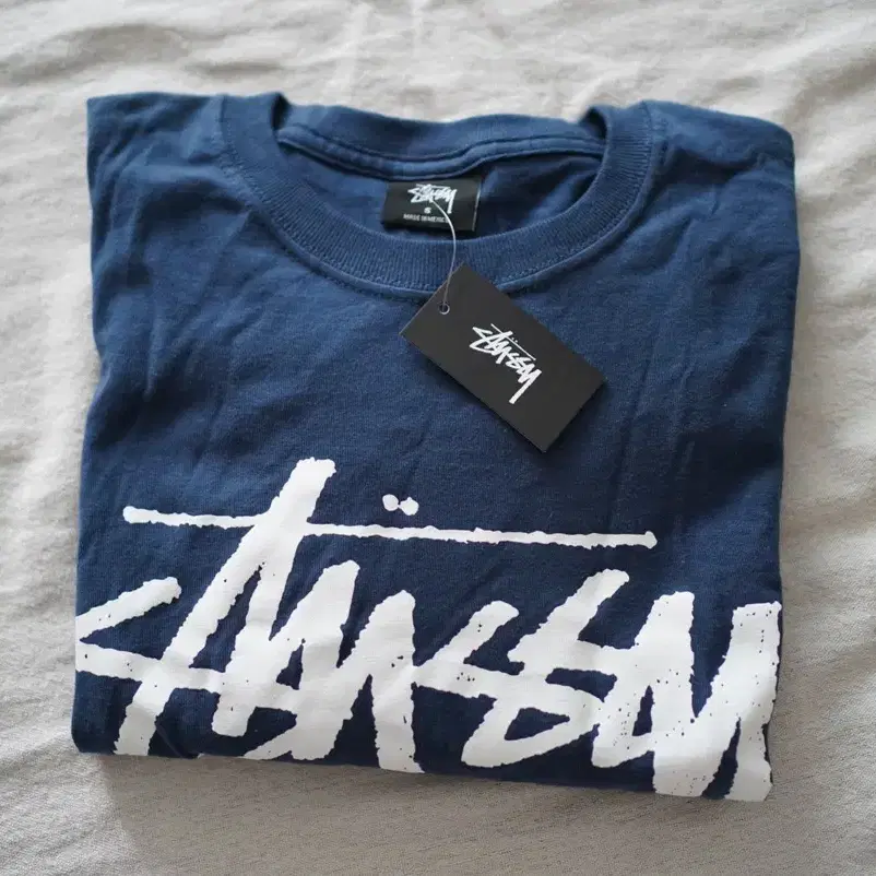 Stussy stock LS T-Shirt 스투시 스톡 LS 네이비 S