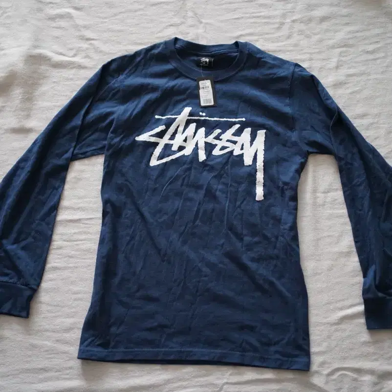 Stussy stock LS T-Shirt 스투시 스톡 LS 네이비 S