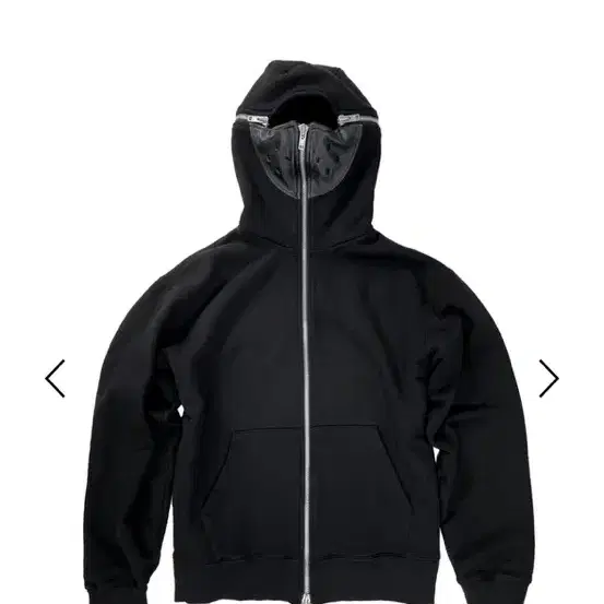 Icyto BALACLAVA HOODIE ZIP-UP black