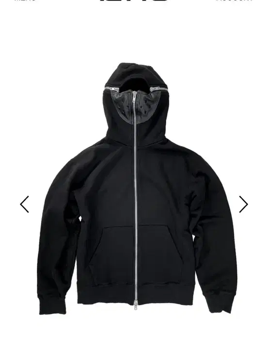 Icyto BALACLAVA HOODIE ZIP-UP black