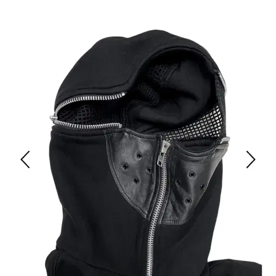 Icyto BALACLAVA HOODIE ZIP-UP black