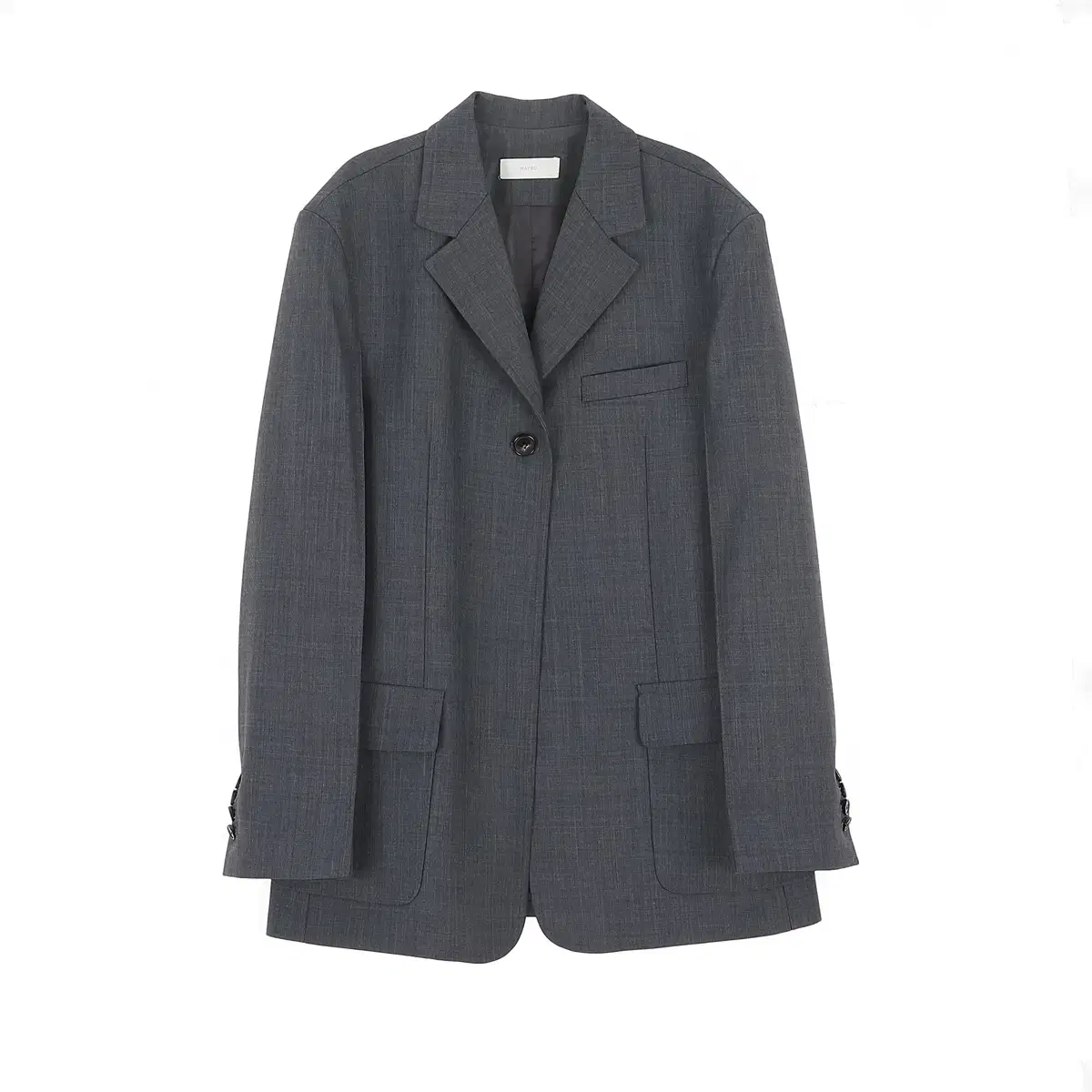 nayro 네이로 pintucked jacket charcoal 자켓