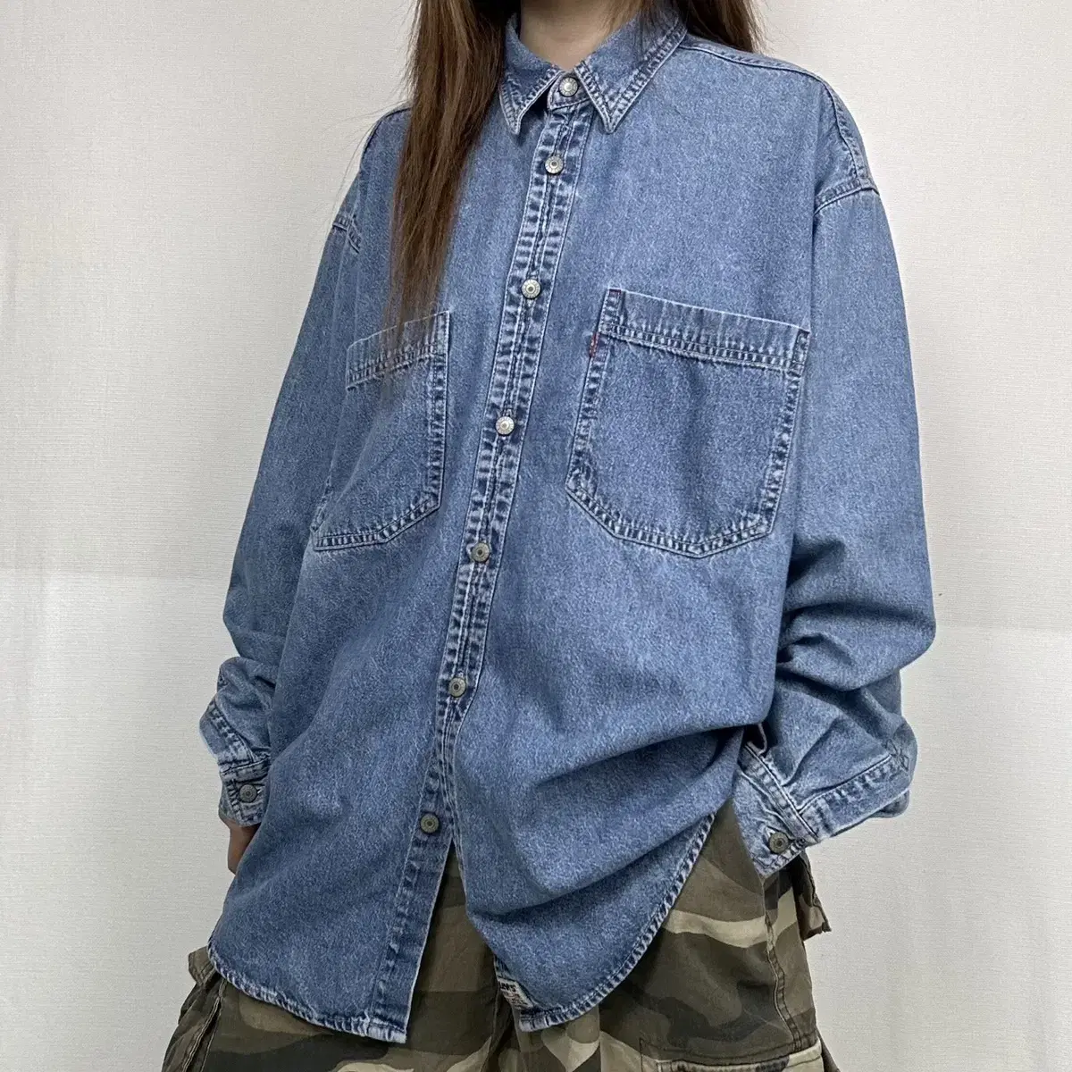 2000s Levis 리바이스 레드탭 투포켓 데님 셔츠