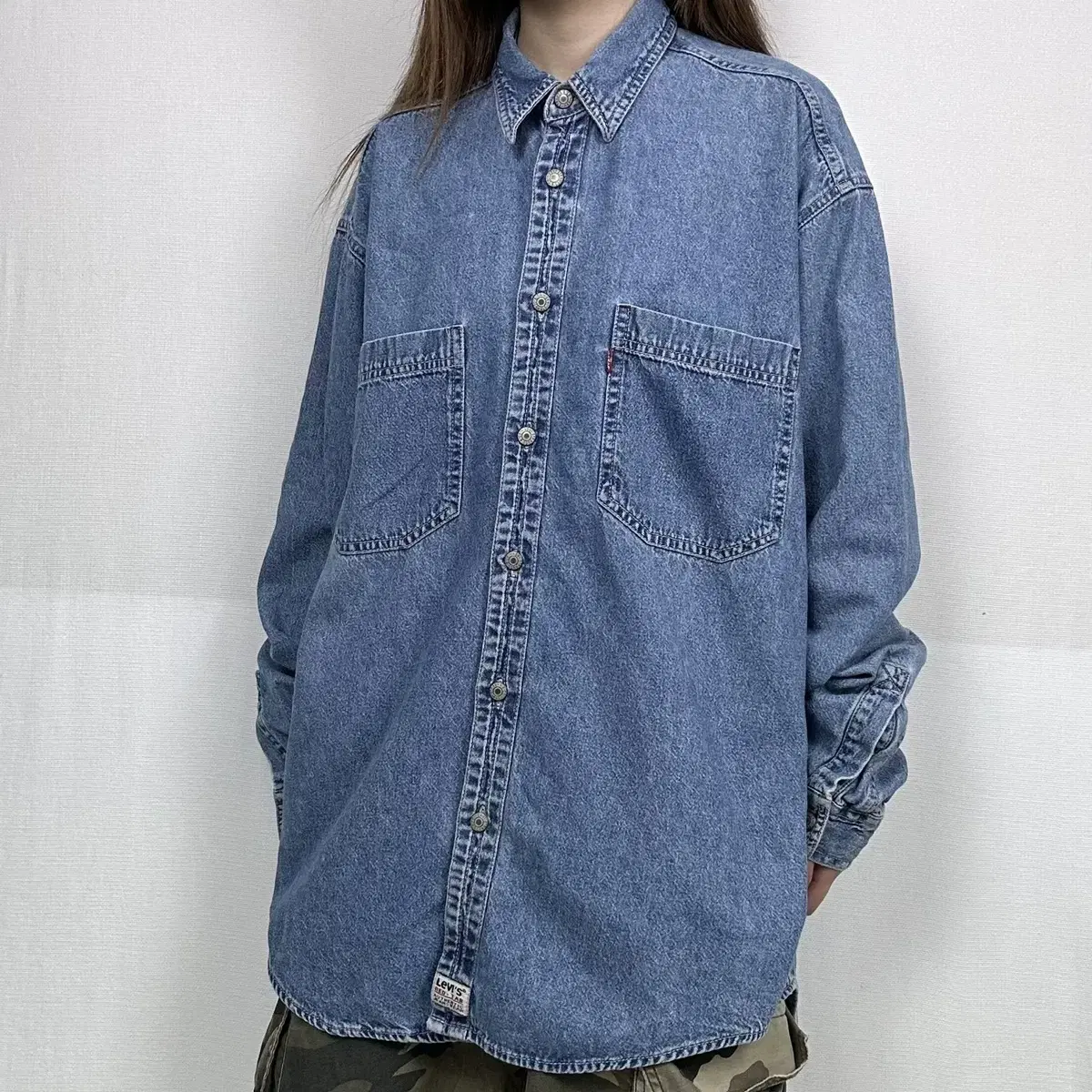 2000s Levis 리바이스 레드탭 투포켓 데님 셔츠