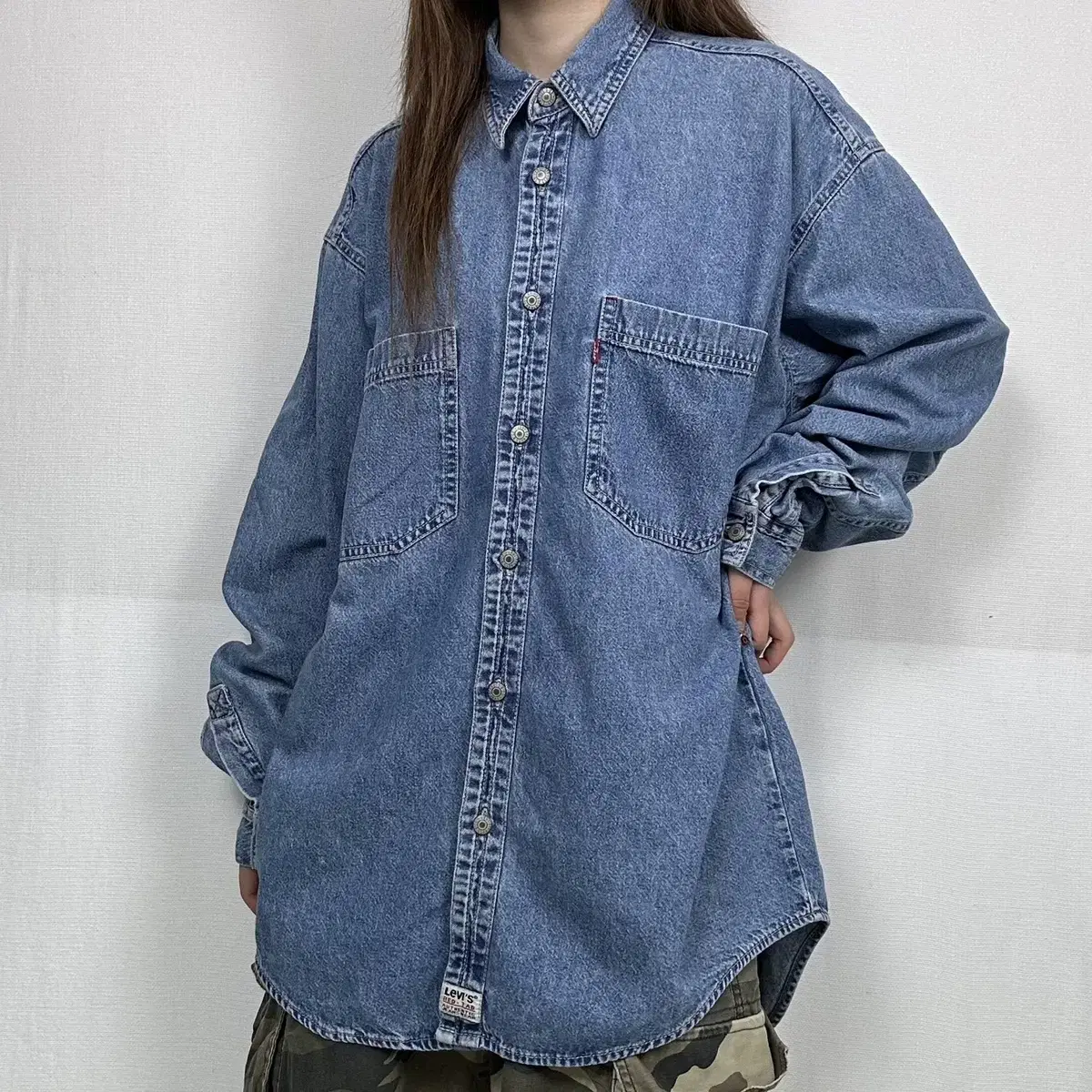 2000s Levis 리바이스 레드탭 투포켓 데님 셔츠