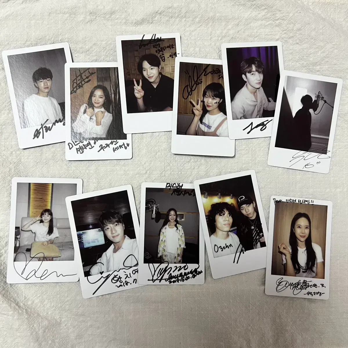 MISTION SHINE limited edition OST Singer sign Polaroid