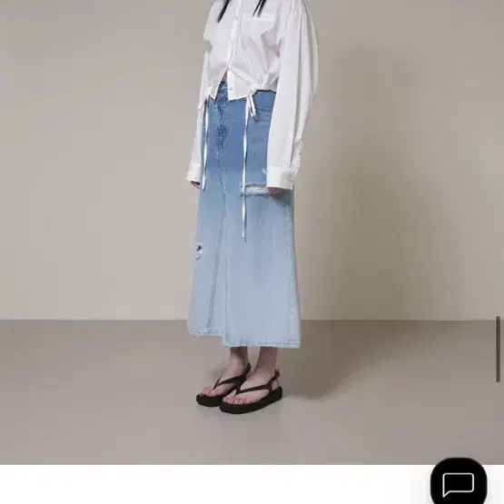 레이브 Raive Mermaid Denim Long Skirt