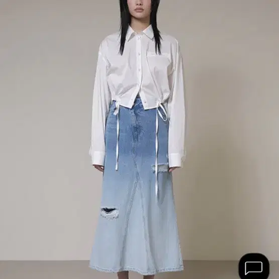 레이브 Raive Mermaid Denim Long Skirt