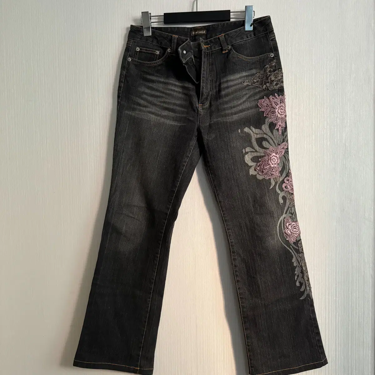 Oriental denim pants