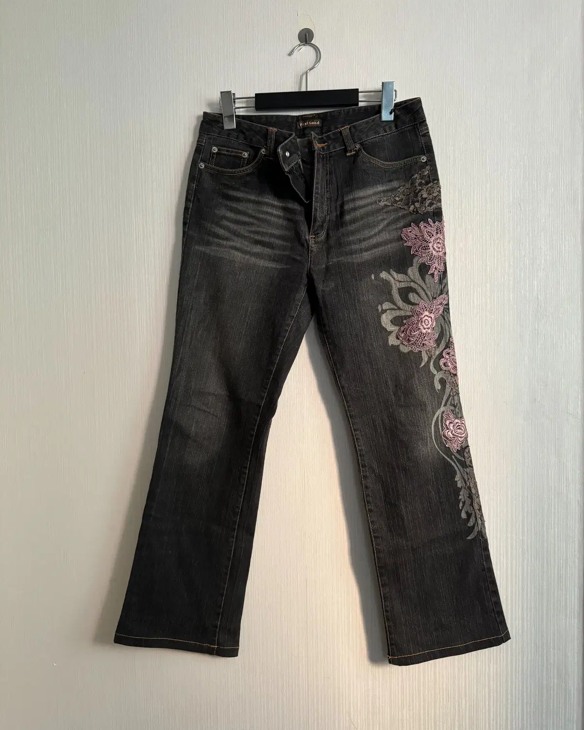 Oriental denim pants