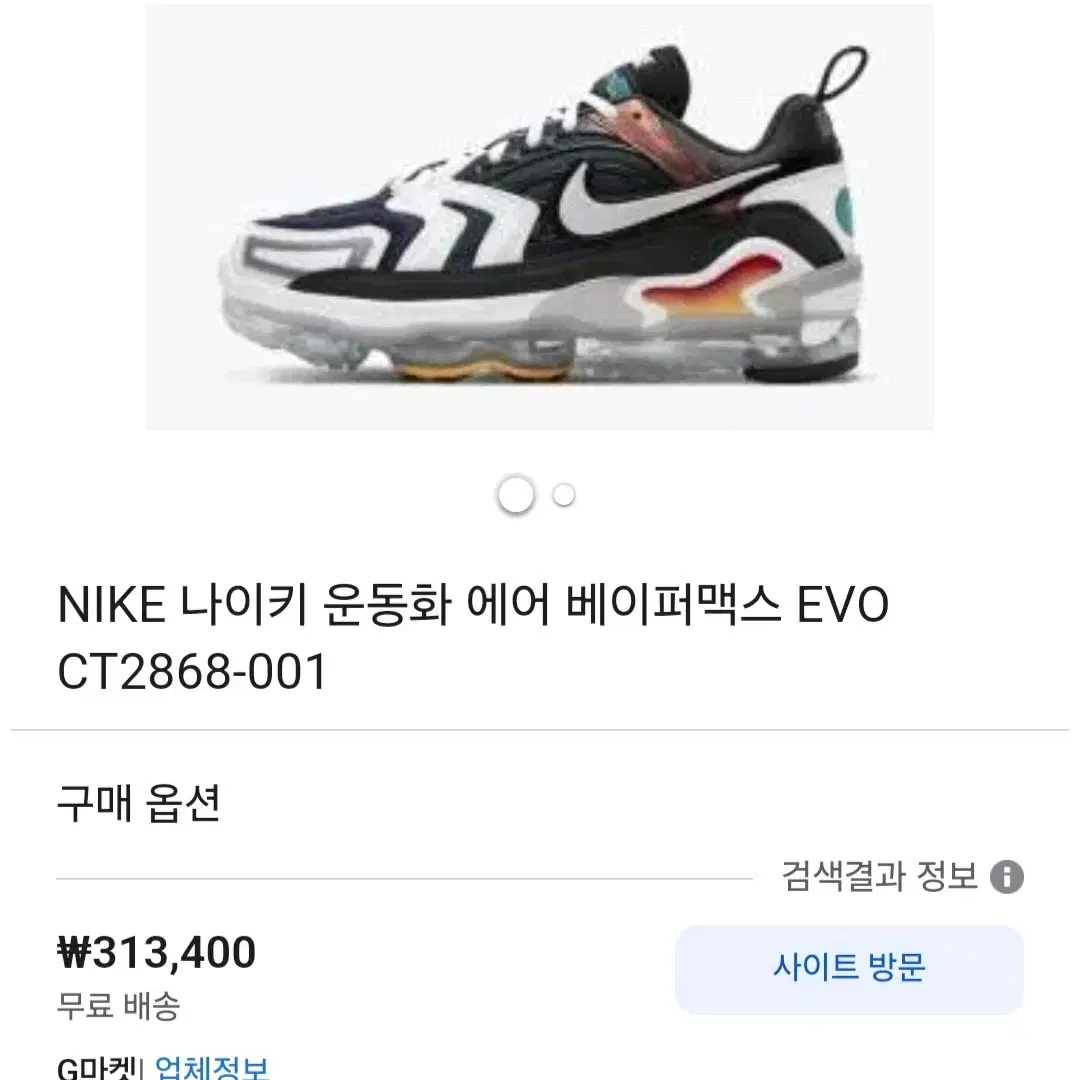 NIKE 나이키 운동화 에어 베이퍼맥스 EVO CT2868 280사이즈