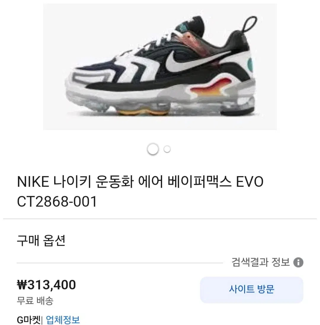 NIKE 나이키 운동화 에어 베이퍼맥스 EVO CT2868 280사이즈