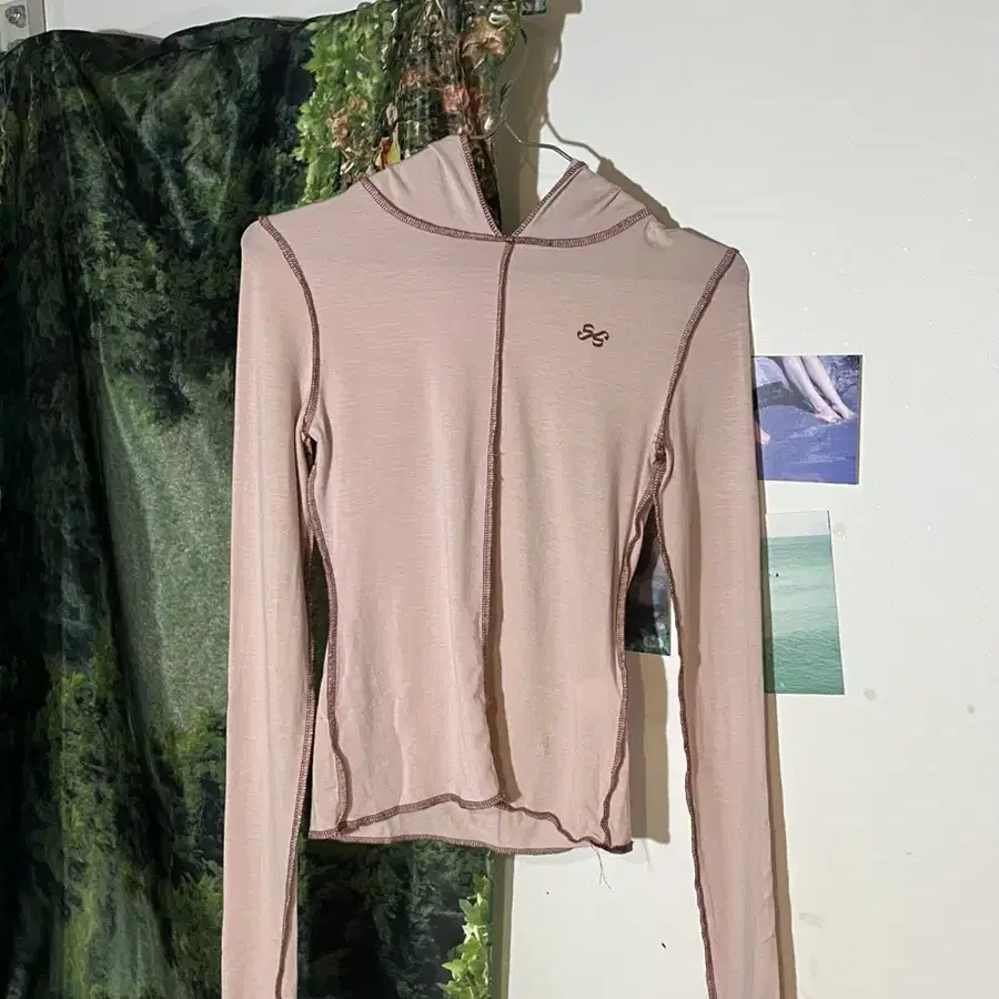 시눈 Soft Hoodie Long Sleeve (Baby Pink)