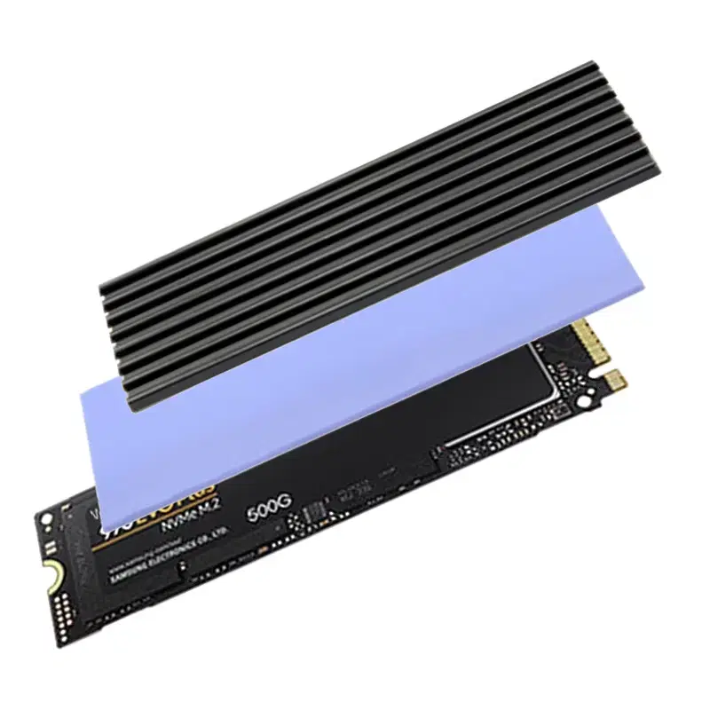 NVMe M.2 SSD 2280 Heatsmk 열전도 방열판 패트 세트