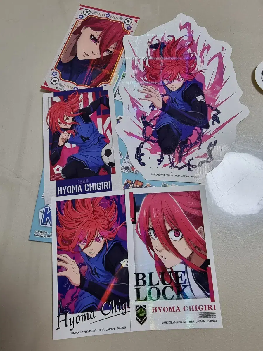 BLUELOCK Kuzi hologram Sticker Set Chigiri Isagi