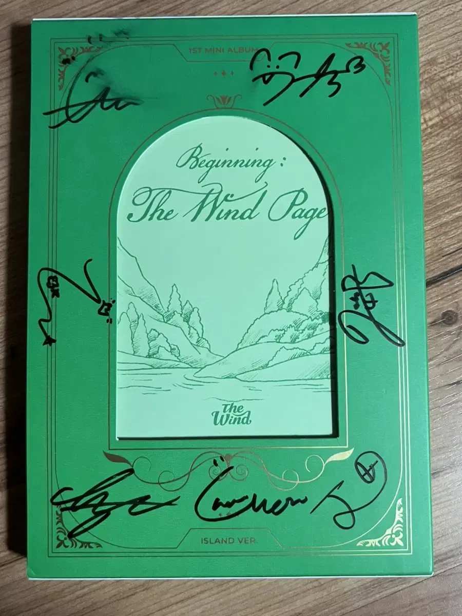 THE WIND THE WIND autographed signature message non-sale album mini 1집