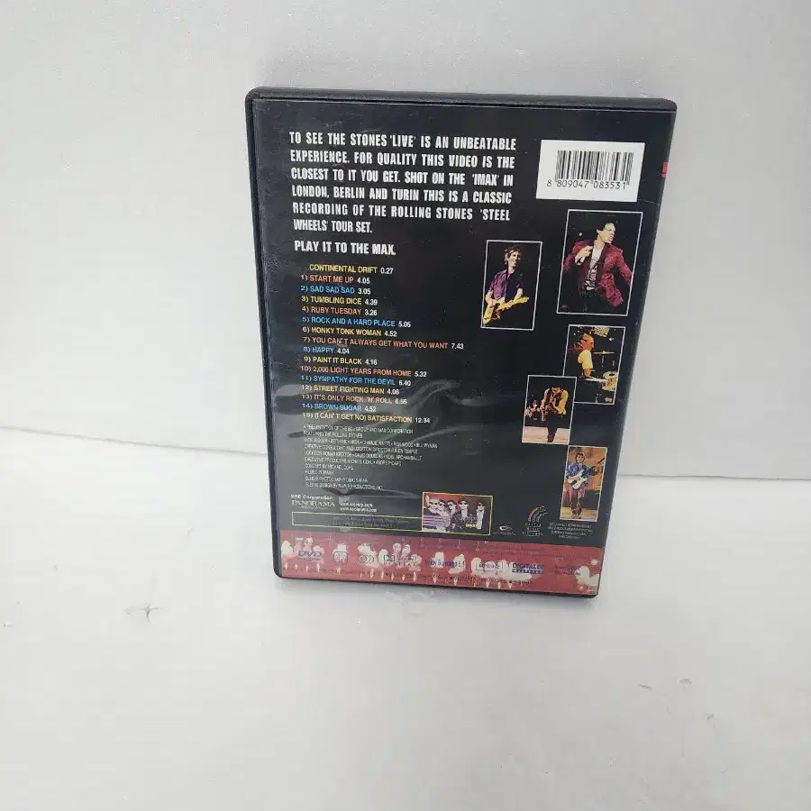 롤링스톤즈 라이브 DVD