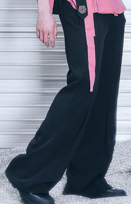 TM3 Pleated Wide-Length Slacks Pants [TM3]