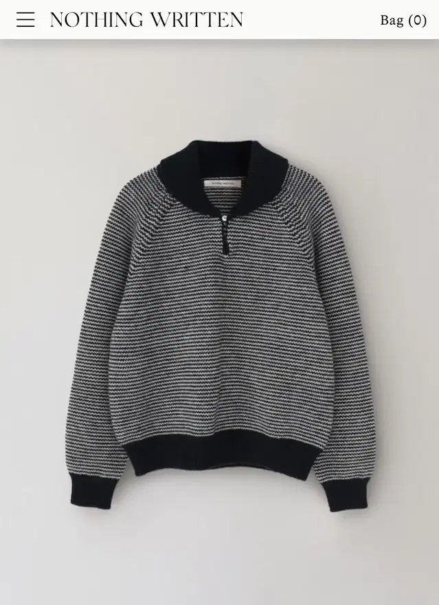 nothing written 낫띵리튼 Caron stripe jumper