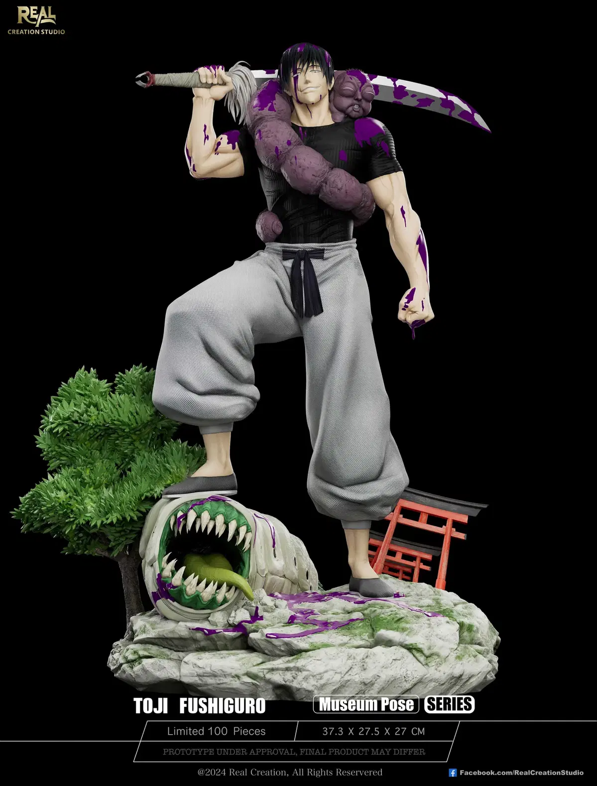 REAL CREATION Fushiguro Touji Zuu Spinning Resin Statue