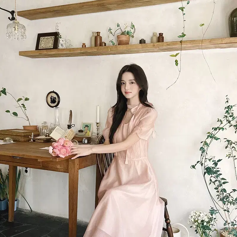 [미착용/새상품] 밀크코코아 raffine pink dress (m)