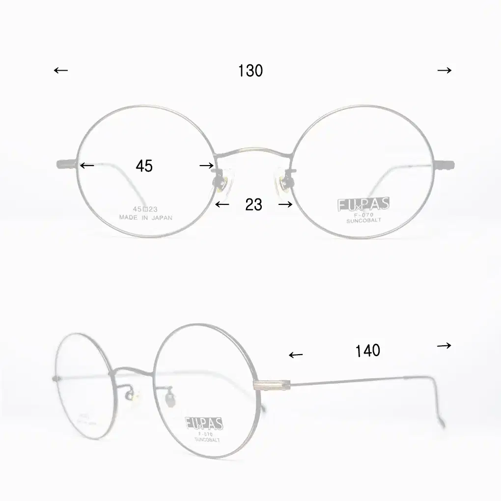 일본 초경량 클래식 안경테 F-070 GOLD