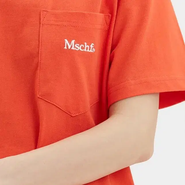 (새상품)미스치프 반팔티 mschf orange pocket tee